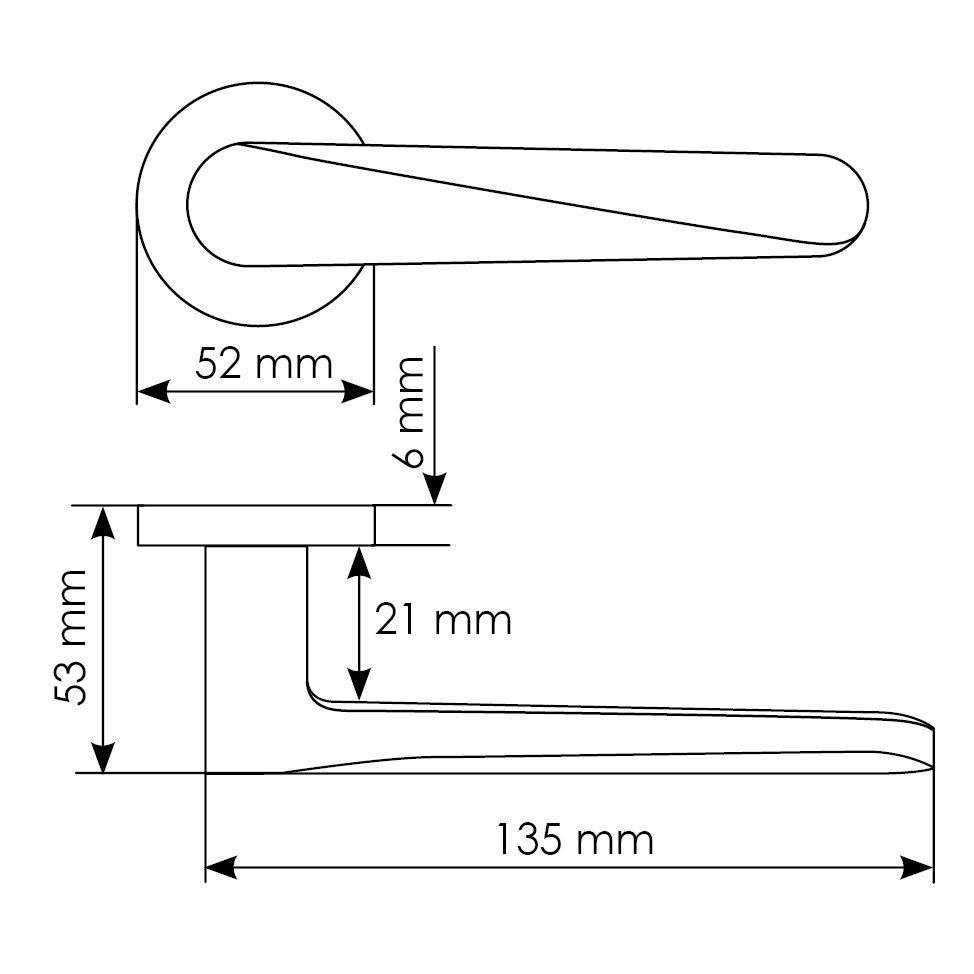 Комплект дверных ручек MH-58-R6 BL с заверткой MH-WC-R6 BL + магнитный замок M1895 BL, цвет черный фотомореллиЧебоксары