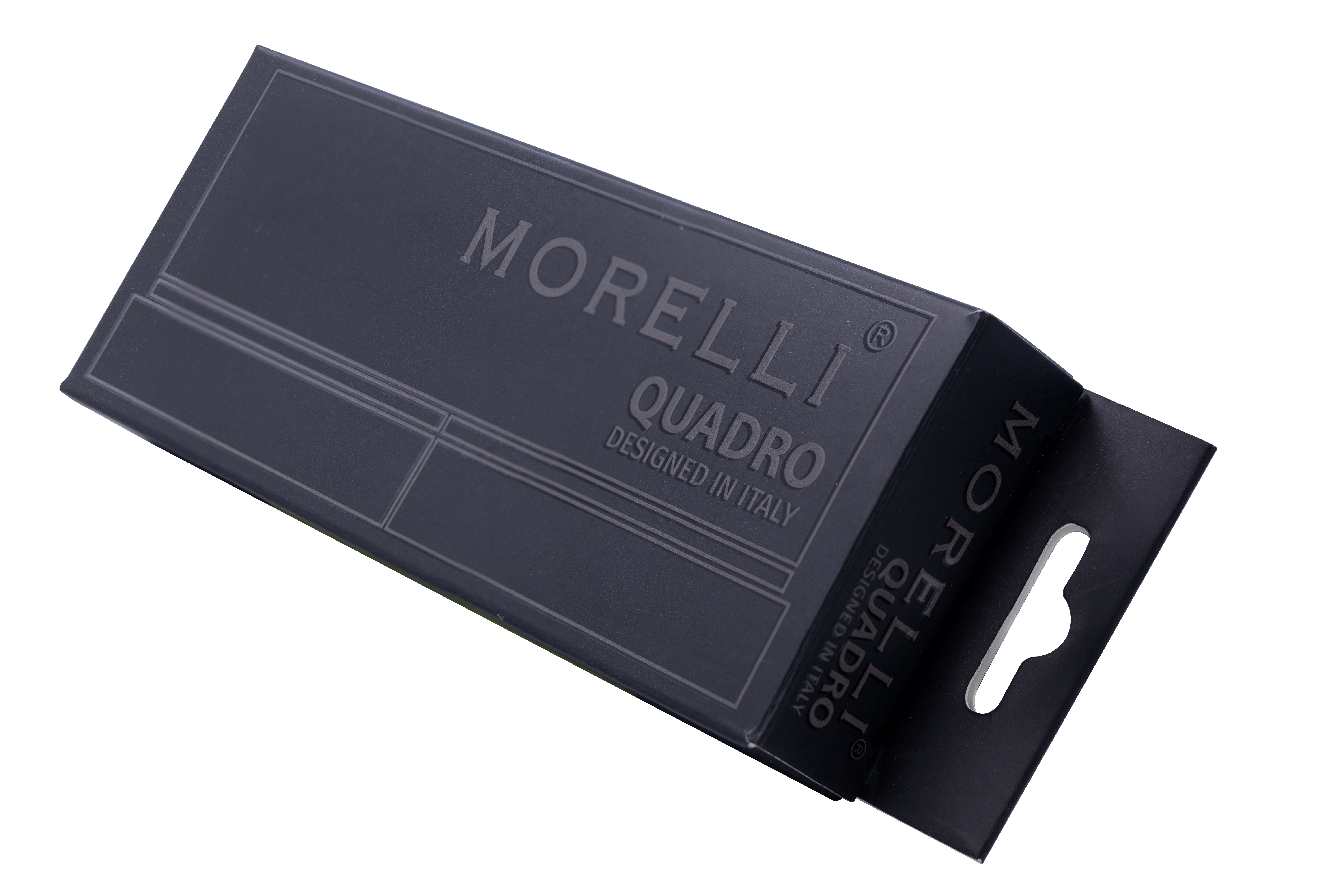 Петля алюминиевая QUADRO-2 BL без врезки на квадратной оси, цвет черный фото morelli Чебоксары