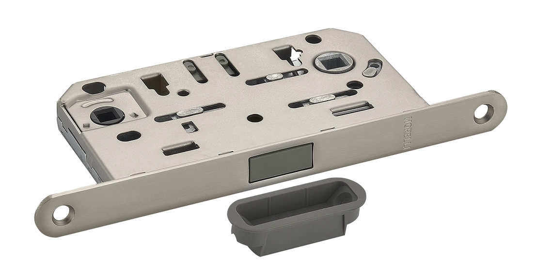 Защелка межкомнатная M1895 MSN магнитная, сантехническая, цвет матовый сатинированный никель фото купить Чебоксары