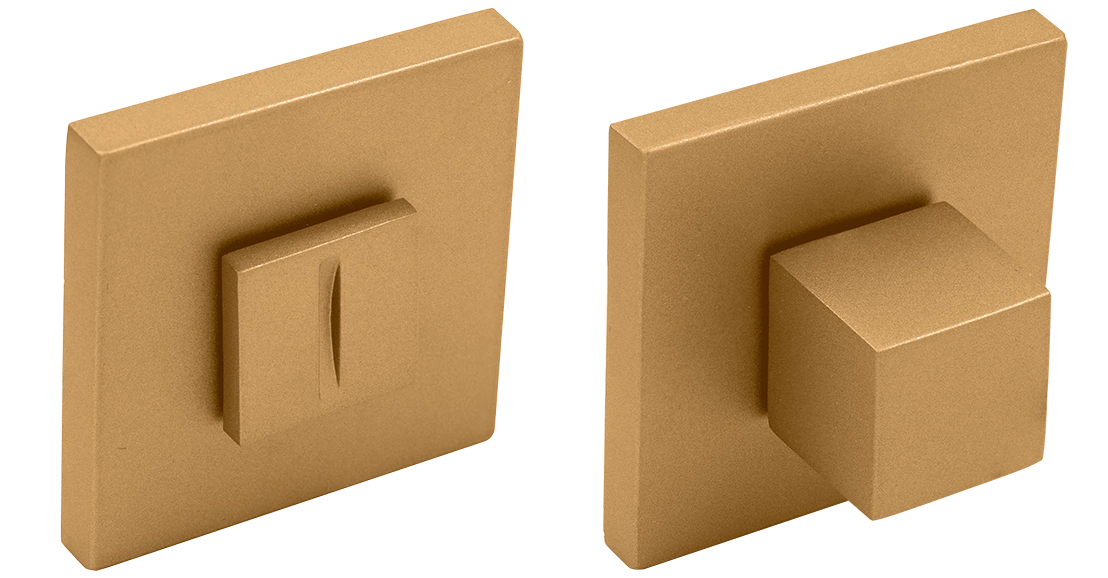 Завертка сантехническая MH-WC-S6 FTG на квадратной розетке 6мм цвет матовое итальянское золото фото купить Чебоксары