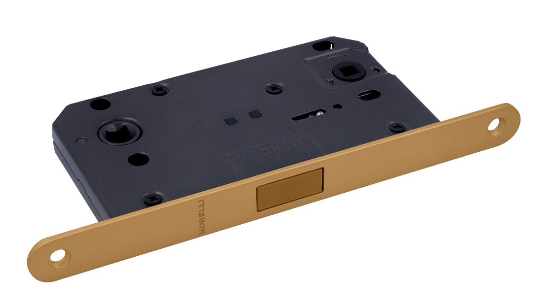 Защелка межкомнатная M1895 FTG магнитная, сантехническая, цвет матовое итальянское золото фото купить Чебоксары