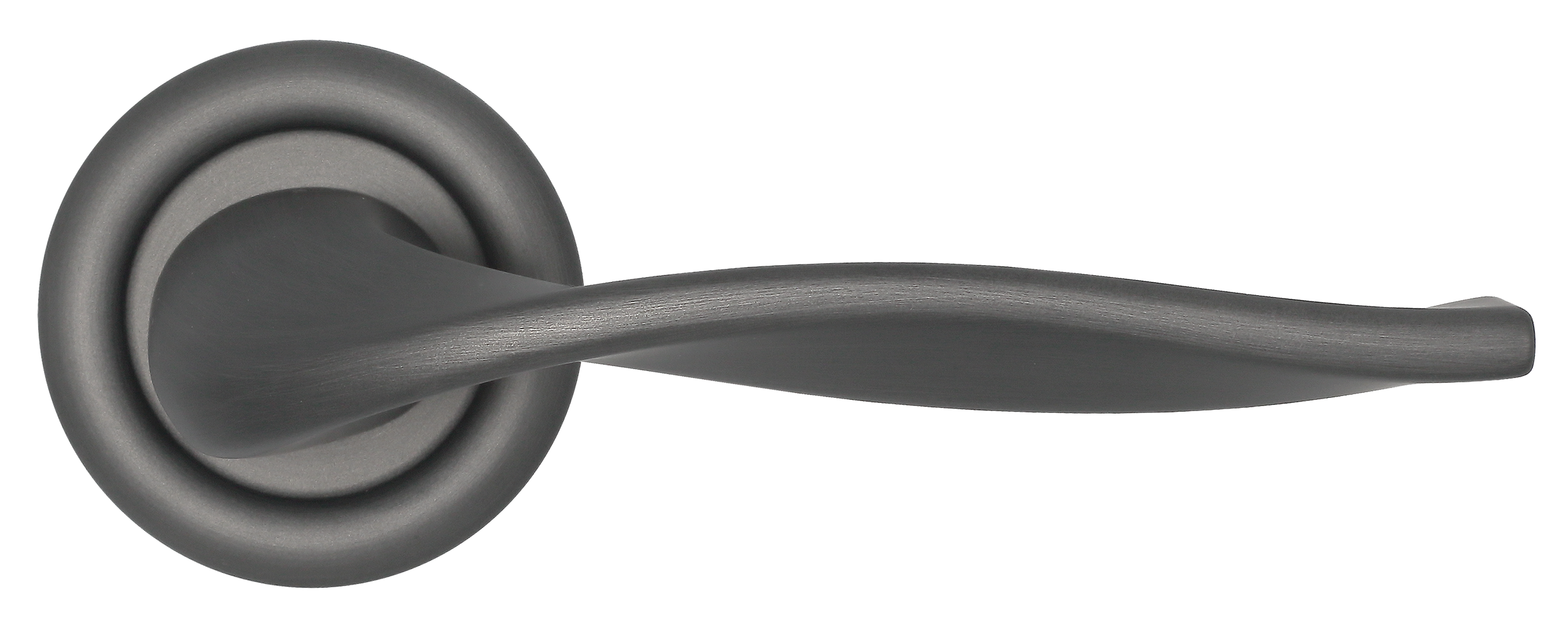 Ручка дверная SKYSCRAPER R7 SST на круглой розетке, цвет Летняя гроза/Summer Storm фото купить в Чебоксарах