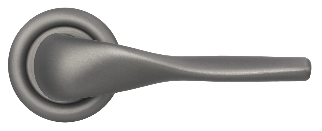 Ручка дверная LVB R7 WF на круглой розетке, цвет Зимняя стужа/Winter Frost фото купить в Чебоксарах