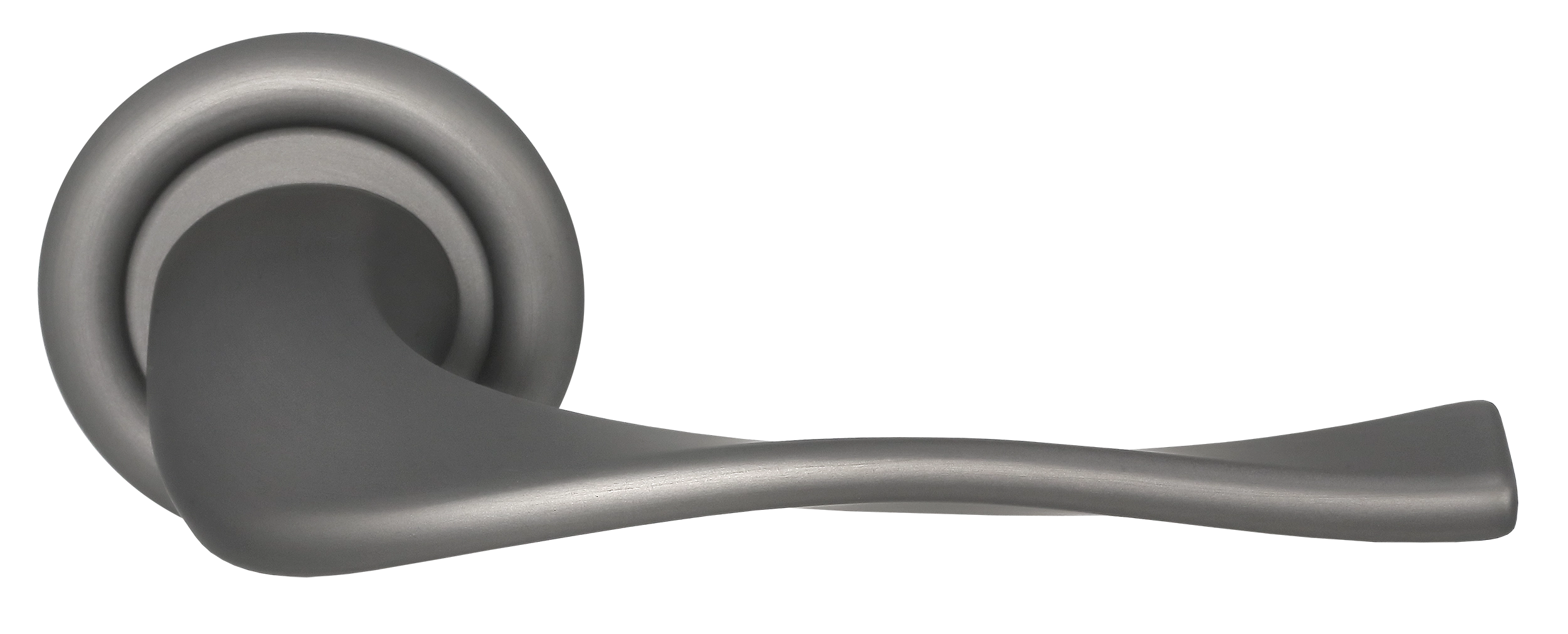 Ручка дверная SKYSCRAPER R7 WF на круглой розетке, цвет Зимняя стужа/Winter Frost фото купить Чебоксары