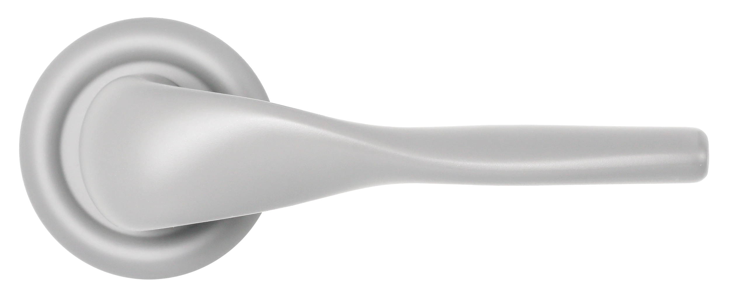 Ручка дверная LVB R7 SSW на круглой розетке, цвет Стокгольмский снегопад/Stockholm Snowfall фото купить в Чебоксарах