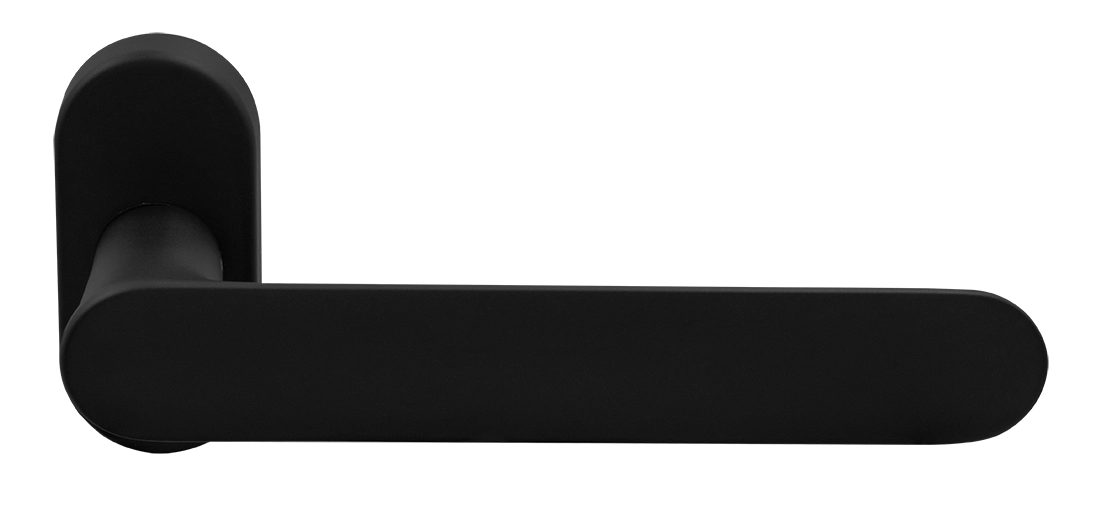Ручка оконная LE BOAT W1 NERO-ST на прямоугольной розетке, цвет черный soft-touch, латунь фото morelli Чебоксары
