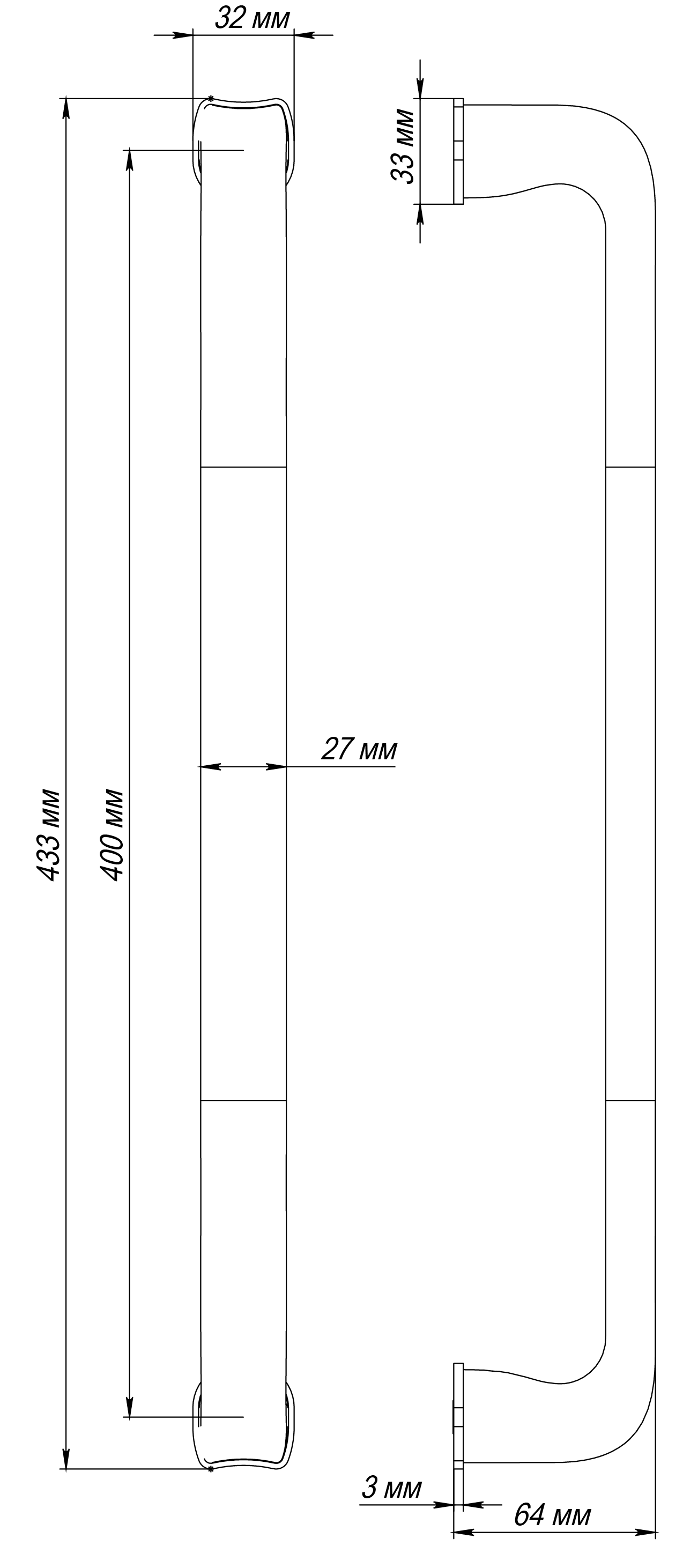 Ручка-скоба THE BUS STATION PH SST, цвет Летняя гроза/Summer Storm фото купить в Чебоксарах