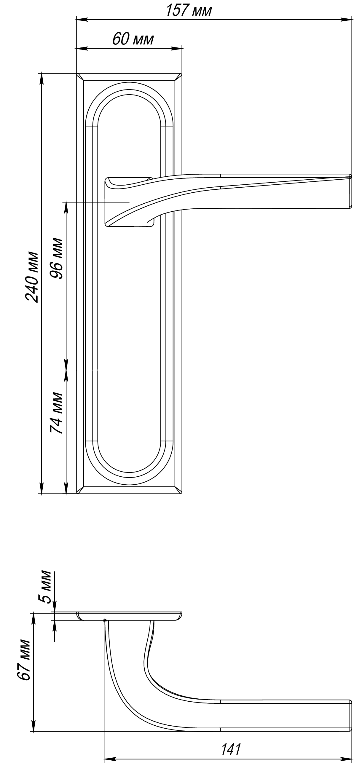 Ручка дверная WD CONCERT HALL PLS WF на планке, цвет Зимняя стужа/Winter Frost фото фурнитура Чебоксары