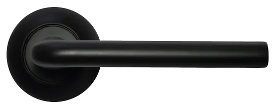 КОЛОННА, ручка дверная MH-03 BL, цвет - черный фото купить в Чебоксарах