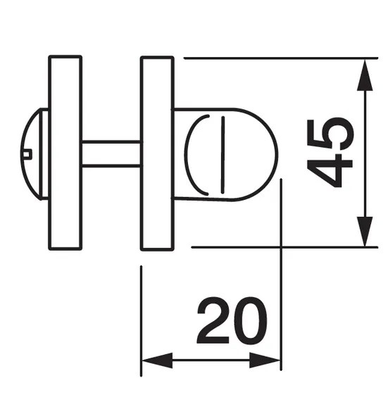 LUX-WC-R3-E OBR, завертка сантехническая, цвет - кофе фото купить в Чебоксарах