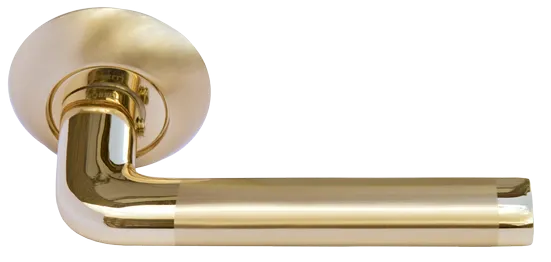 КОЛОННА, ручка дверная MH-03 SG/GP, цвет - мат.золото/золото фото купить Чебоксары