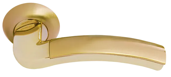 ПАЛАЦЦО, ручка дверная MH-02 SG/GP, цвет - мат.золото/золото фото купить Чебоксары