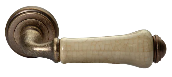 UMBERTO, ручка дверная MH-41-CLASSIC OMB/CH, цвет-старая мат.бронза/шампань фото купить Чебоксары