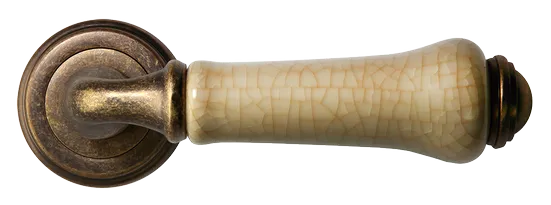 UMBERTO, ручка дверная MH-41-CLASSIC OMB/CH, цвет-старая мат.бронза/шампань фото купить в Чебоксарах