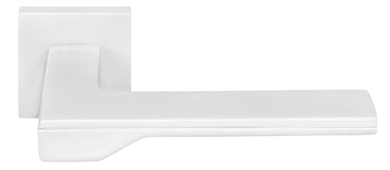 PIERRES, ручка дверная на квадратной накладке MH-49-S6 W, цвет - белый фото купить Чебоксары