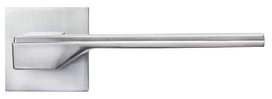 PIERRES, ручка дверная на квадратной накладке MH-49-S6 SC, цвет - матовый хром фото купить в Чебоксарах