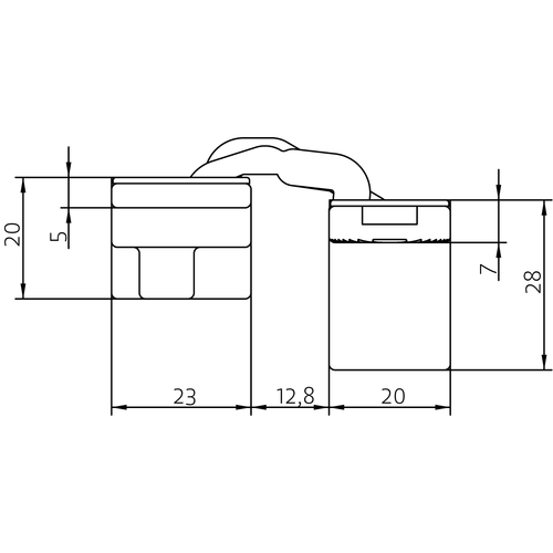 HH-19 B, скрытая петля, цвет - черный фото morelli Чебоксары