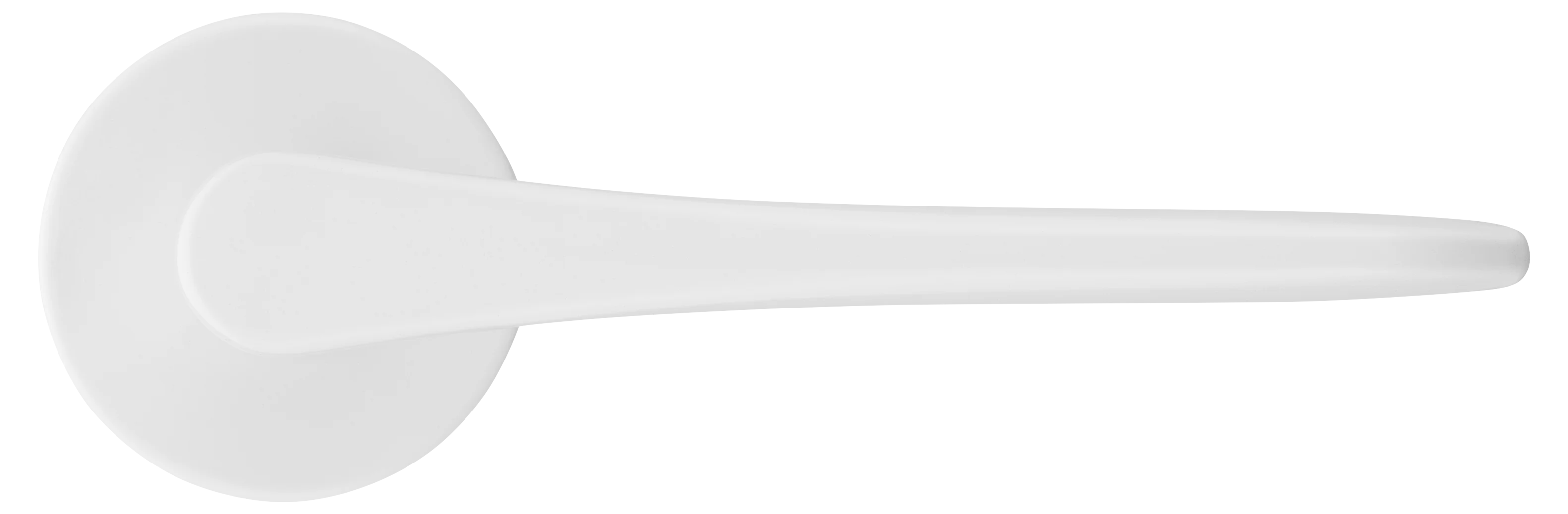 AULA R5 BIA, ручка дверная на розетке 7мм, цвет -  белый фото купить в Чебоксарах