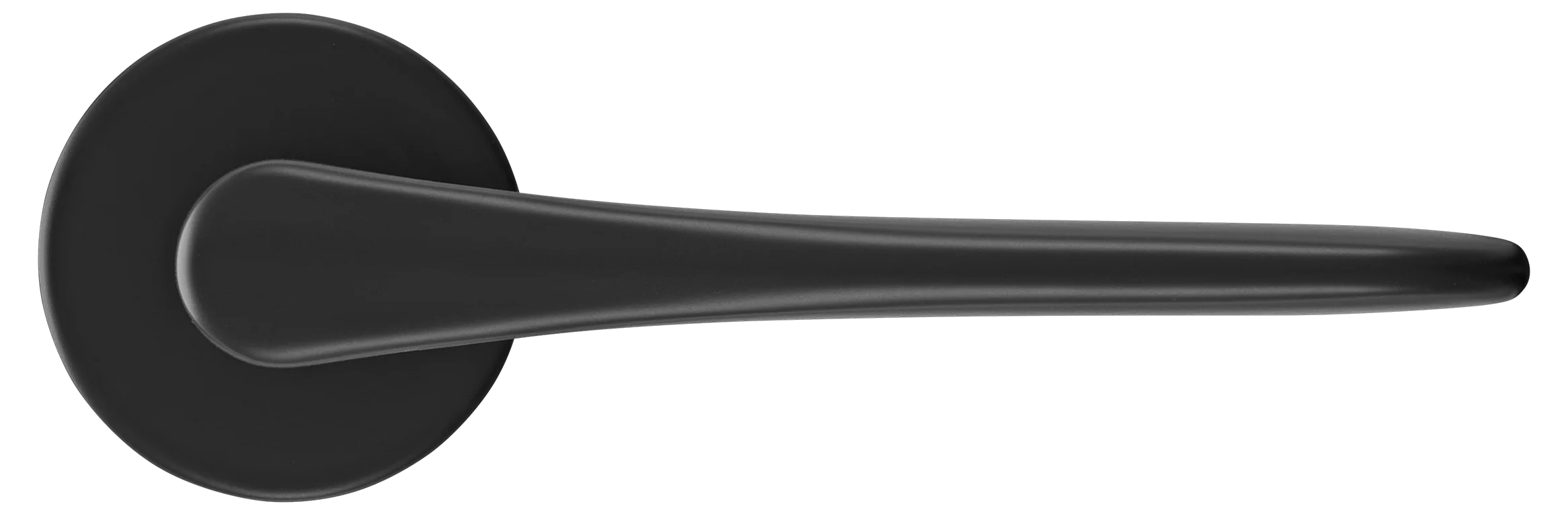 AULA R5 NERO, ручка дверная на розетке 7мм, цвет -  черный фото купить в Чебоксарах