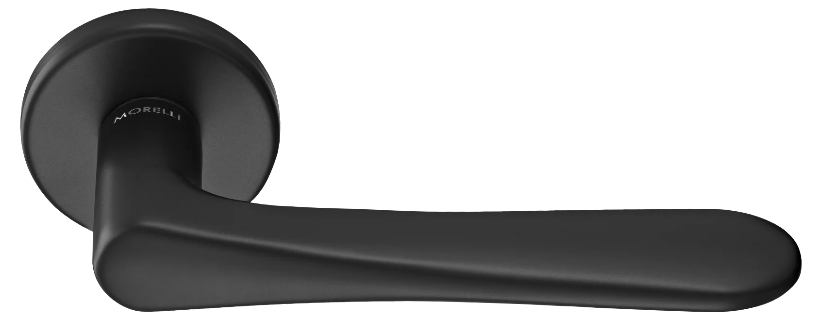 AULA R5 NERO, ручка дверная на розетке 7мм, цвет -  черный фото купить Чебоксары