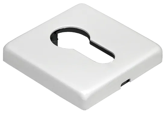 LUX-KH-SQ BIA, накладка на евроцилиндр, цвет - белый фото купить Чебоксары