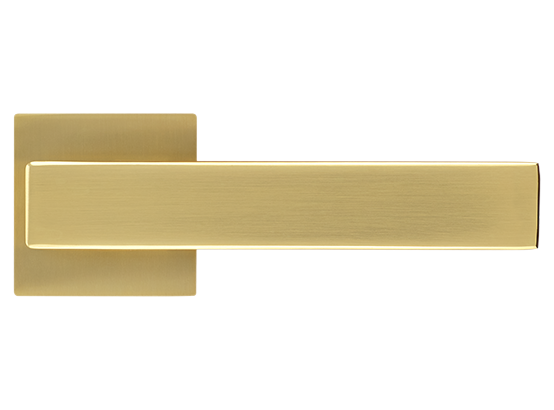 LOT ручка дверная на квадратной розетке 6 мм MH-56-S6 MSG, цвет - мат.сатинированное золото фото купить в Чебоксарах