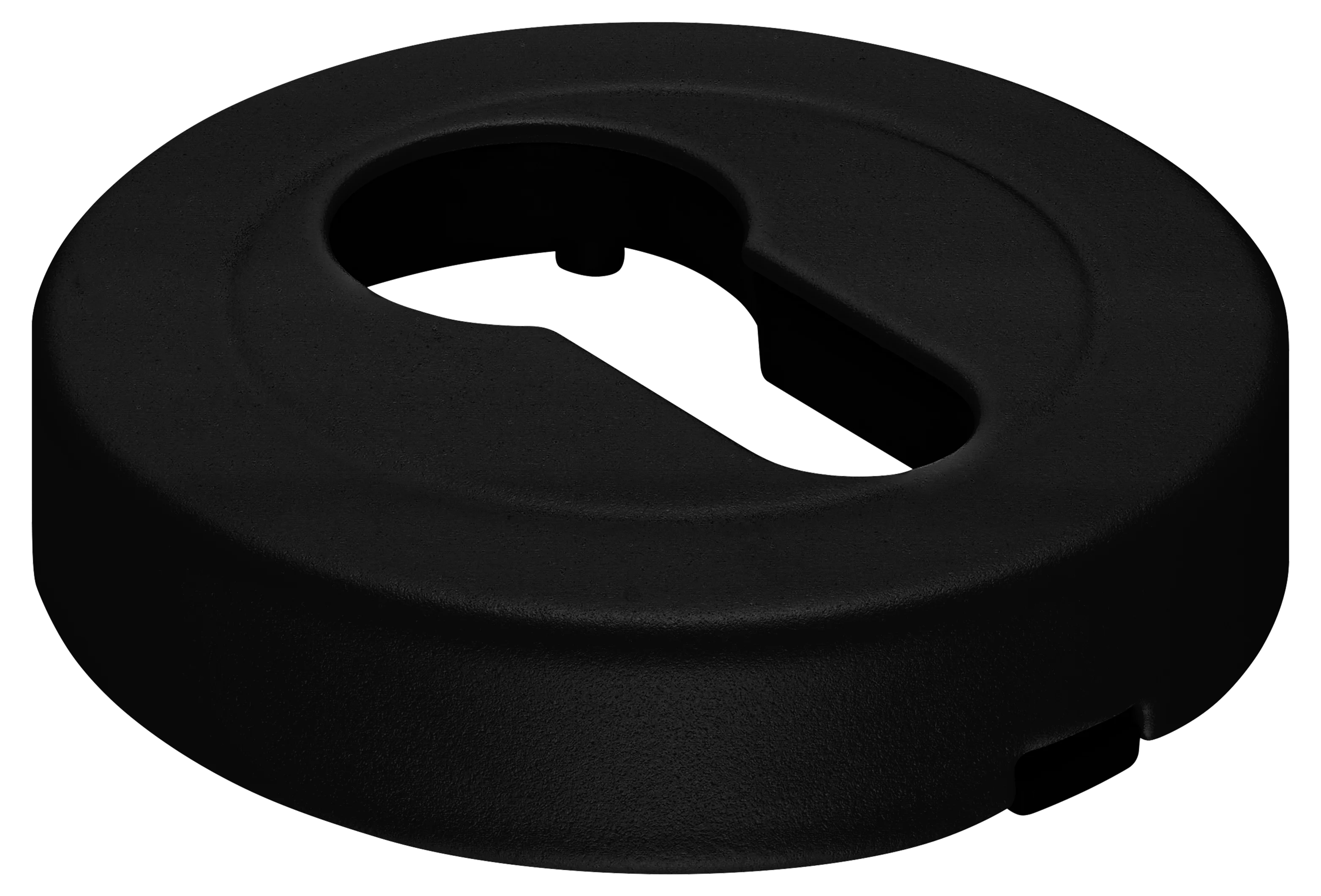 LUX-KH-R2 NERO, накладка на евроцилиндр, цвет - черный фото купить Чебоксары